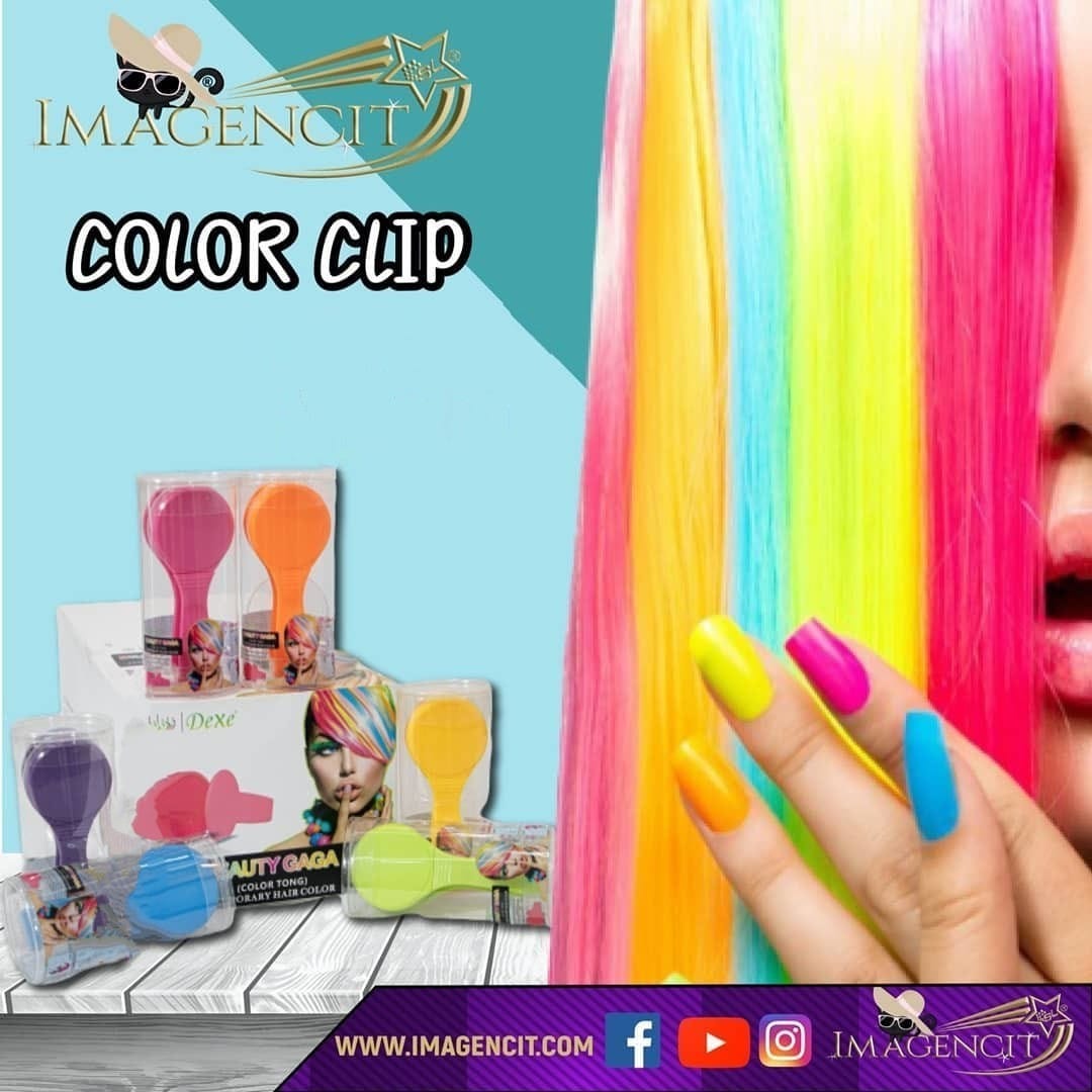 CLIPS Tinte Temporal - PAQUETE 12 COLORES
