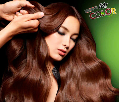 MiColor® SHAMPOO CON TINTE ROJO - PAQUETE DE 10 SOBRES