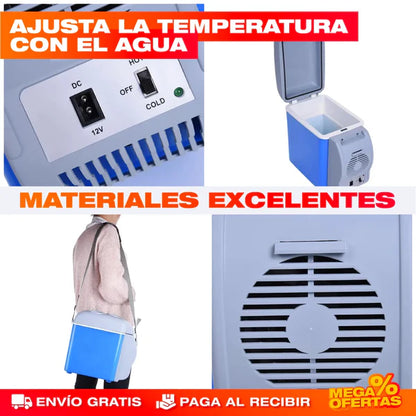 MINI REFRI 7.5LITROS PARA CARRO Y HOGAR