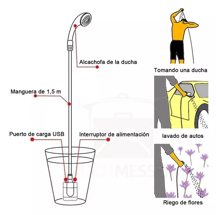 PortaShower™ Regadera Electrica