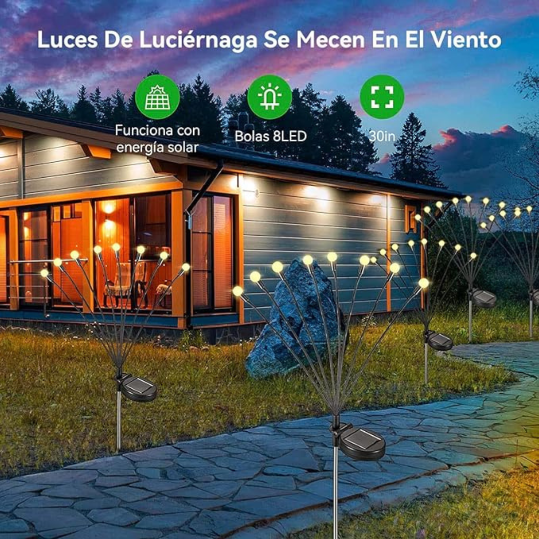 GlowGarden™ Lampara solar de Jardin - 2 Piezas