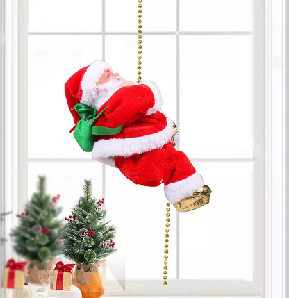Santa Sube Y Baja Musical Decoracion  Navidad