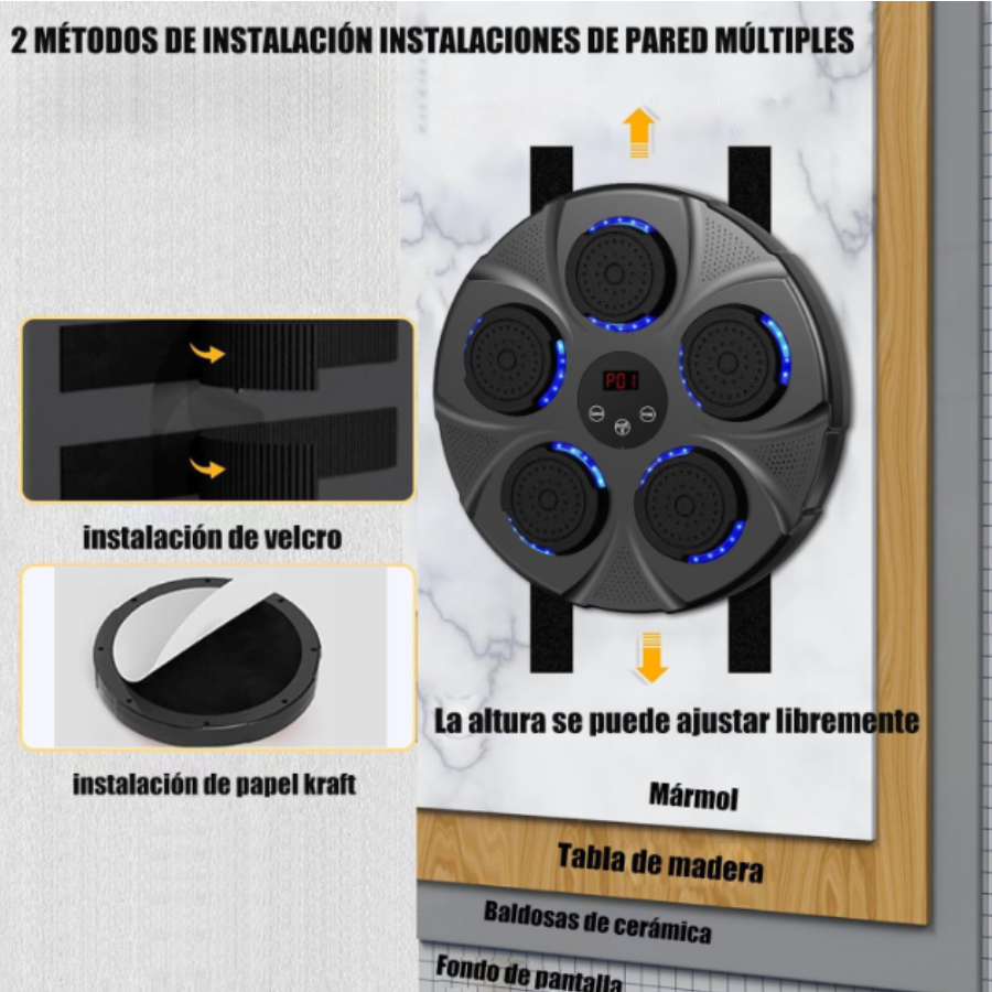 Maquina De Boxeo Musical Recargable Bluetooth