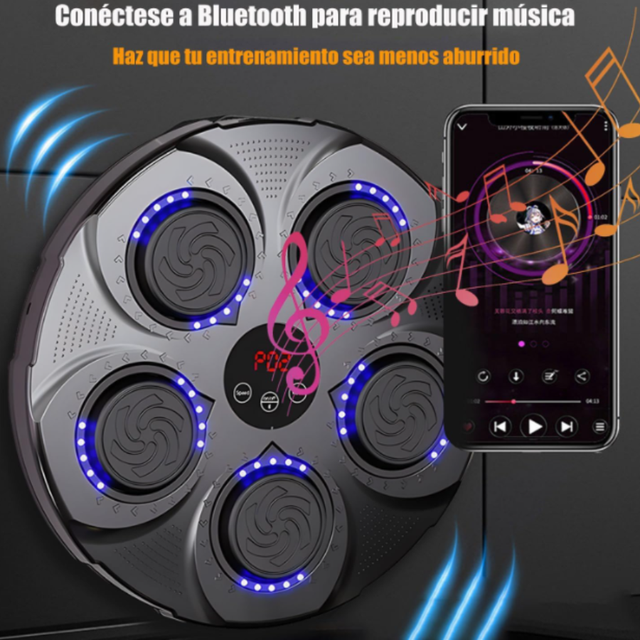 Maquina De Boxeo Musical Recargable Bluetooth
