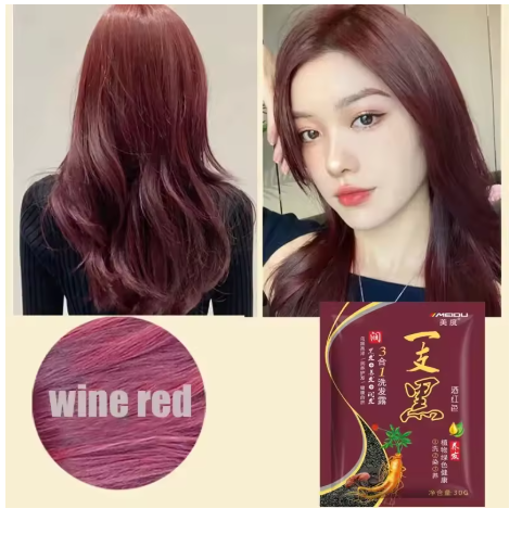 SHAMPOO CON TINTE VEGETAL - PAQUETE DE 10 SOBRES